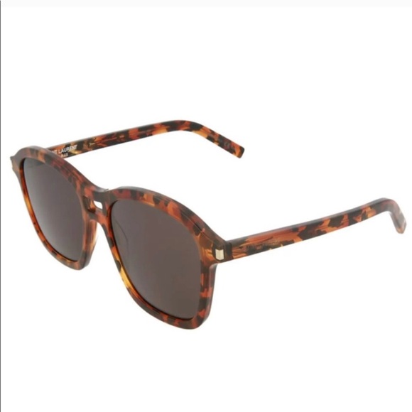 NWT Saint Laurent Tortoiseshell 54mm Modified Square Sunglasses - PRICE FIRM - Picture 2 of 15